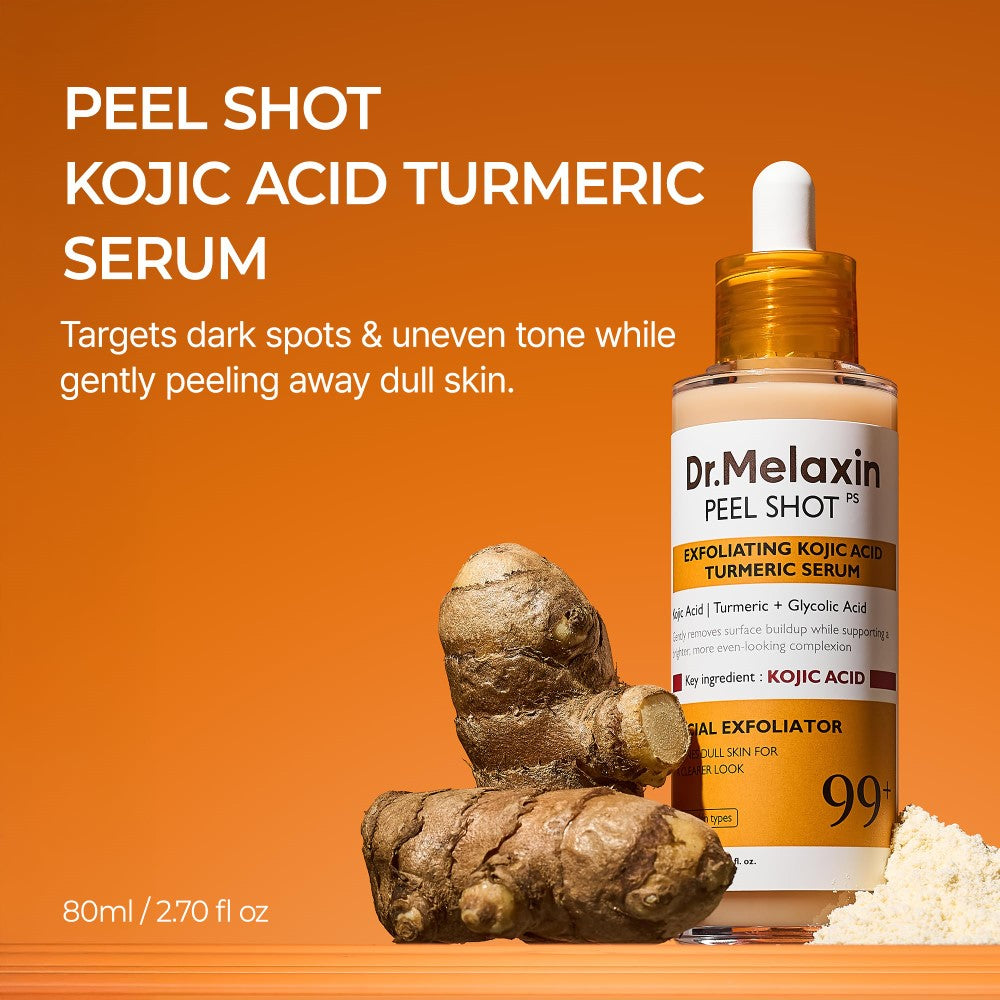 Dr. Melaxin Peel Shot Sérum Exfoliant Acide Kojique Curcuma 80 ml