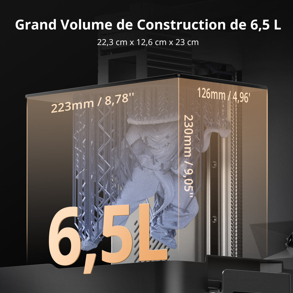 ANYCUBICPhoton P1 Imprimante 3D à Résine Haute Résolution 14K avec Écran LCD 10,1 Pouces et Nivellement Automatique 3.0