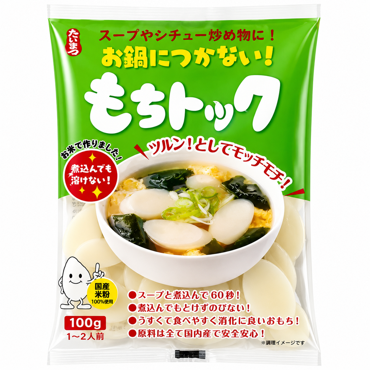 Daishin Gâteau de Riz Tok 100 g