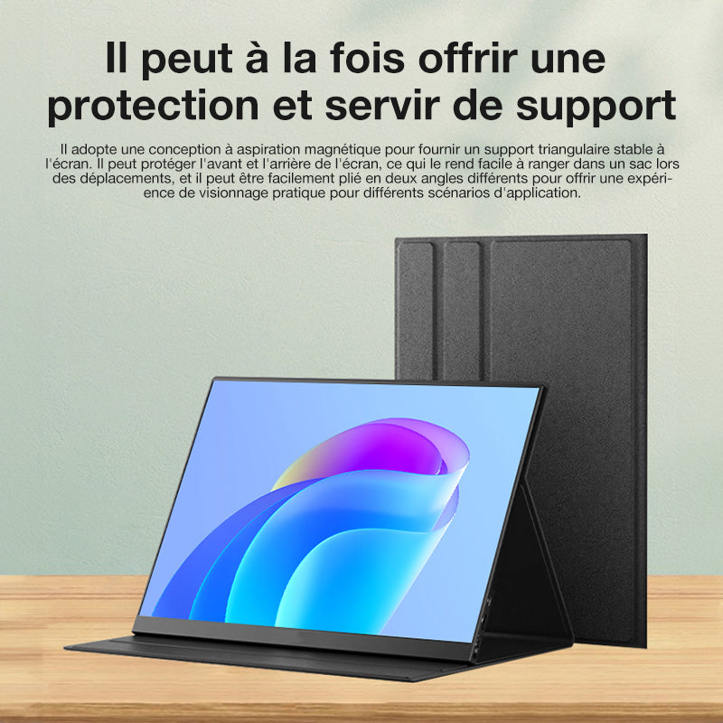 Lepow Ecran multifonctionnel portable 15,6", IPS HD, interface USB-C, compatible avec plusieurs appareils