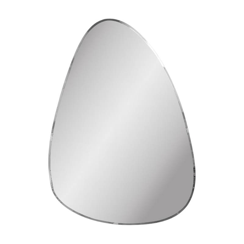 House Nordic Miroir mural, Forme organique, Design à plans pliés, 70 x 100 cm