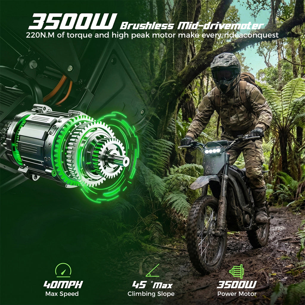 Vélo d'aventure électrique VIPCOO, batterie amovible 48 V, système de freinage hydraulique, suspension complète, randonnée en plein air haute performance pour adultes et adolescents
