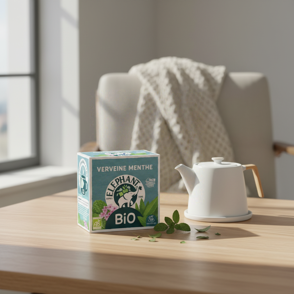 ELEPHANT Infusion Verveine menthe Bio 20 sachets