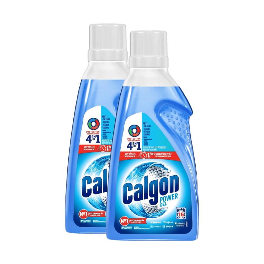 Calgon 4 en 1 Gel Détartrant Lave-linge 2 x 750 ml (= 1,5 L)