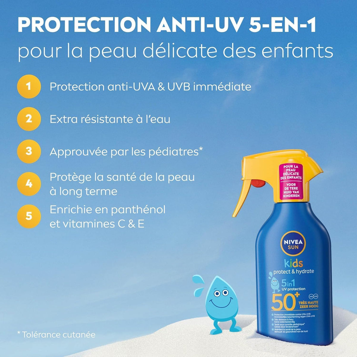 NIVEA SUN Enfants Protect & Hydrate Spray protection solaire SPF50+ 250 ml