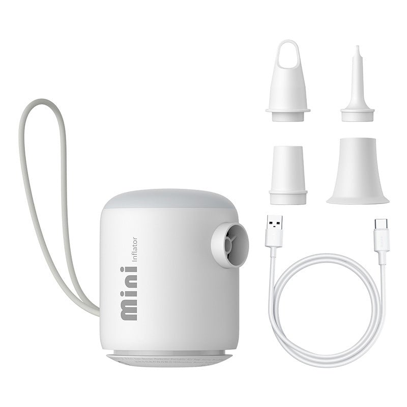Baseus PocketGo gonfleur portable blanc étoile