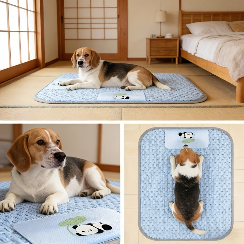 Hovicaed Tapis pour animaux - Rafraîchissant en été, construction à 4 couches pour un refroidissement complet, 120*90 cm