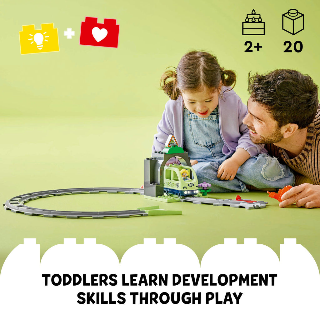 LEGO DUPLO Town 10425 Set de construction d'extension tunnel de train et voies