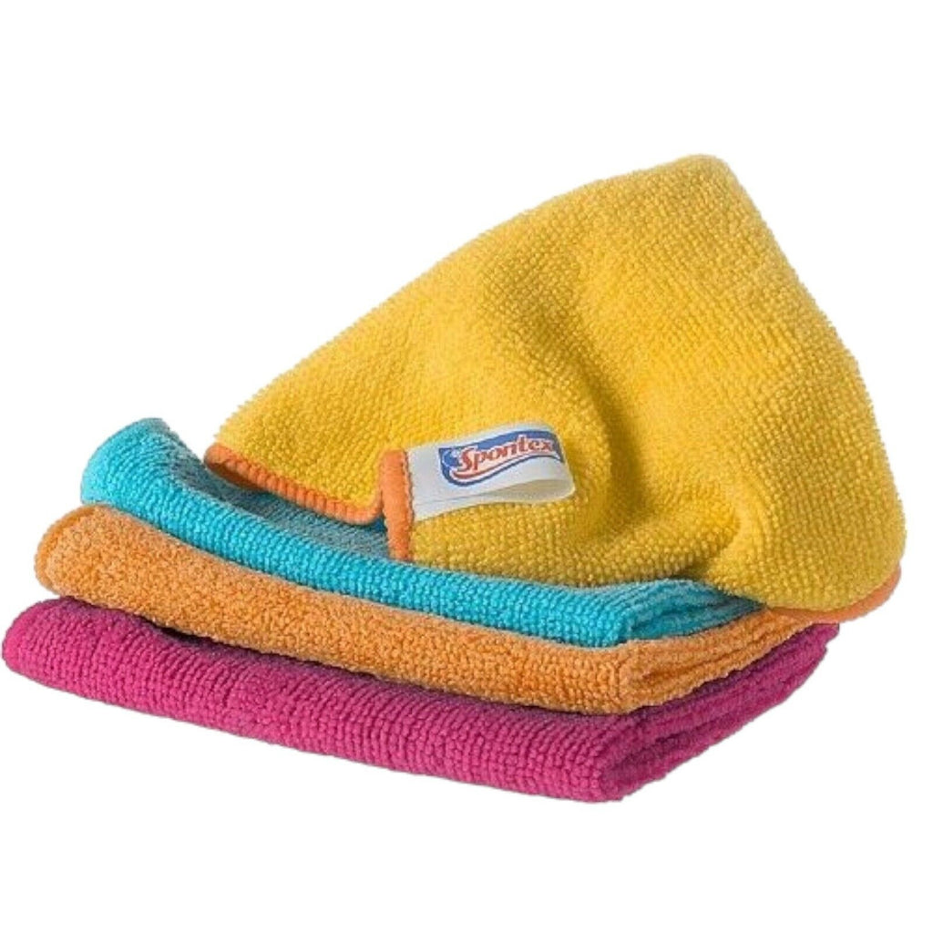 SPONTEX Chiffons microfibre multi-usages super absorbants 30 x 30 cm 8 chiffons