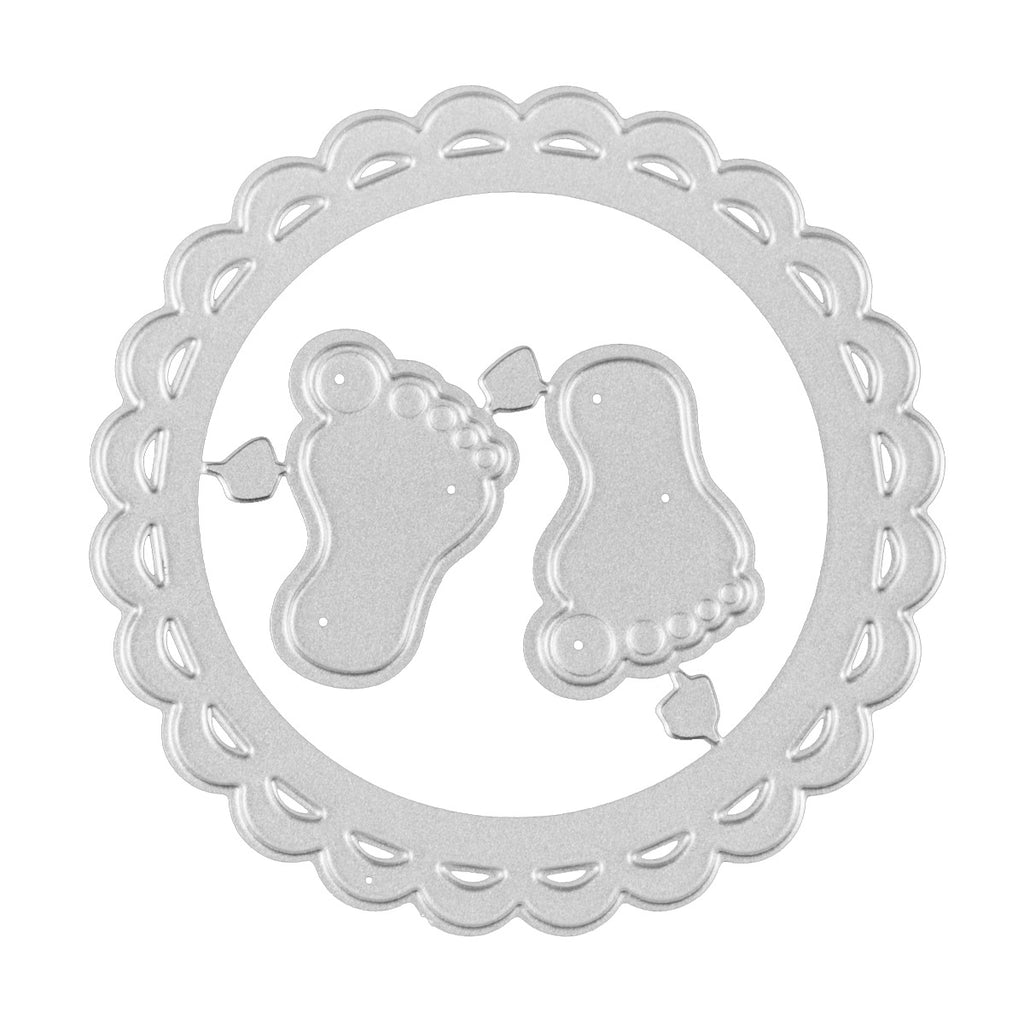 Pieds de bébé découpes pour la création de cartes, dies de découpe en métal dies de papier en relief pour le scrapbooking fournitures de création de cartes et d'album DIY