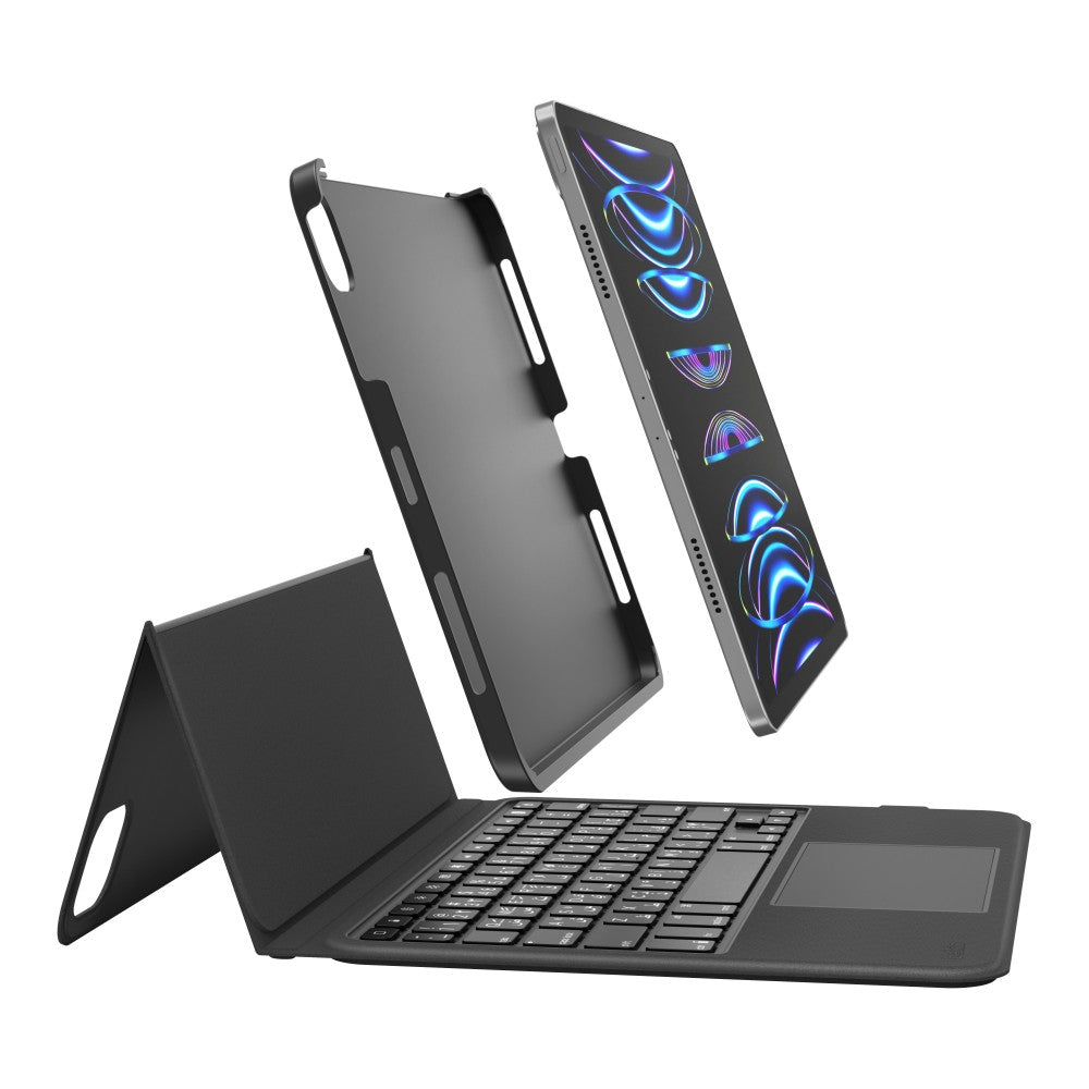 Belkin Étui Clavier Quotidien pour iPad 10e Génération avec Support, Rétroéclairage, Pavé Tactile Multipoint, Compartiment pour Apple Pencil, Clavier Sans Fil AZERTY pour iPad 10,9 pouces