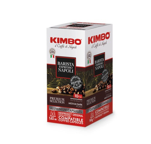 KIMBO ESPRESSO BARISTA NAPOLI, Lot de 30 capsules de café Nespresso - 165 g