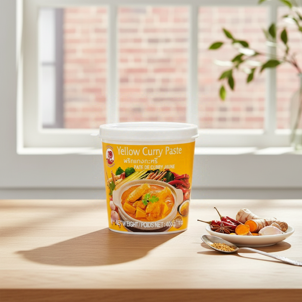 Cock Brand Pâte de curry jaune Thaï - 400 g