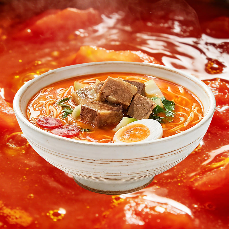 Hefu noodle Nouilles au bœuf et à la tomate 242 g