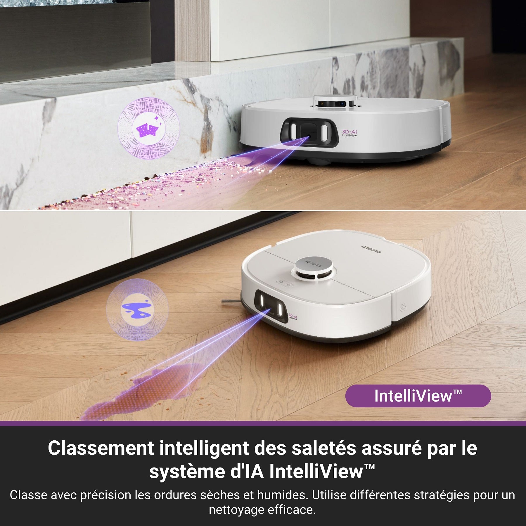 Eureka J15 Pro Ultra Aspirateur Robot avec Fonction Lavage, 16200 Pa, Technologie Anti-Emmêlement, Détection de Liquide & Levage de Brosse, Nettoyage à l'Eau Chaude 75 °C, Auto-Nettoyage