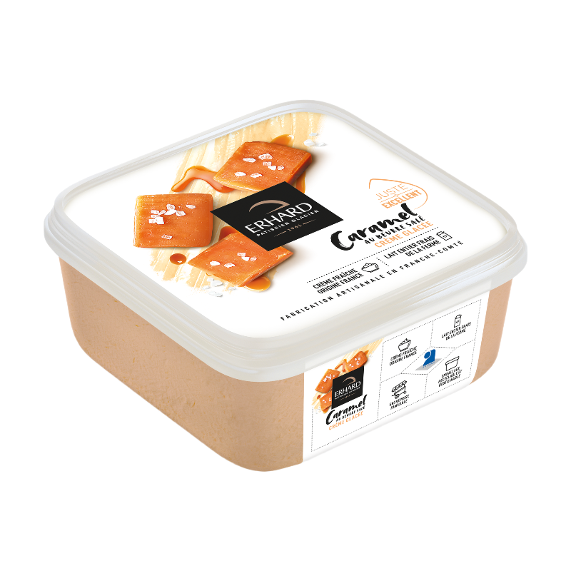 Erhard Crème glacée caramel au beurre salé - 450 g