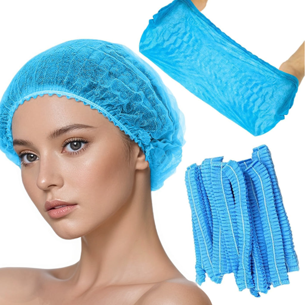 YIJINCHAN Élastiques à cheveux jetables, Bleus (100 pcs/paquet)