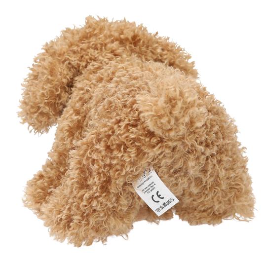 TOPModel FUR EVER FRIENDS Chien en Peluche 16 cm 1 Pièce Fourrure Bouclée Marron Jouet Doux et Confortable Compagnon pour Enfants
