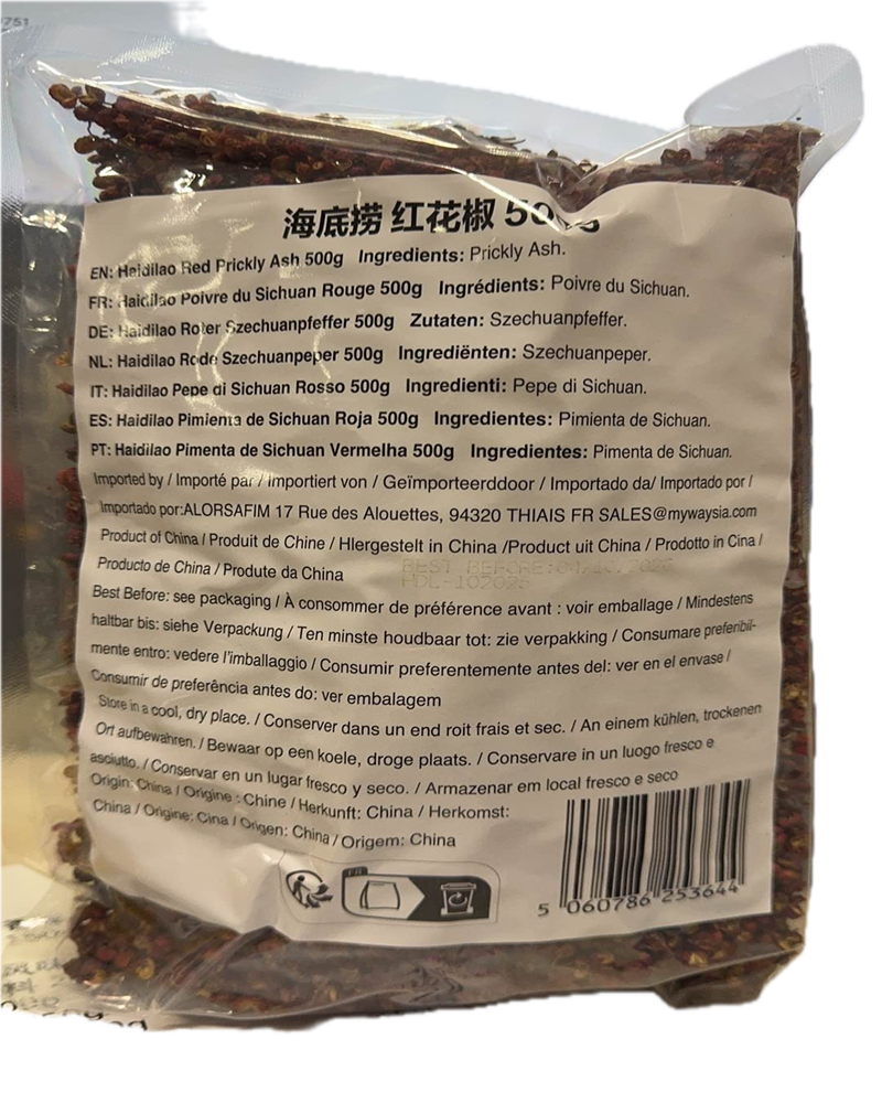 HDL Poivre de Sichuan rouge 500 g