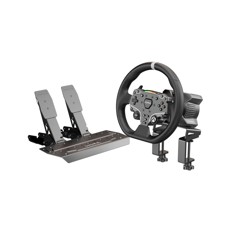 Moza Racing Pack R3 Racing pour Xbox et PC - Inclus Volant de Course, Base de Volant et Pédales