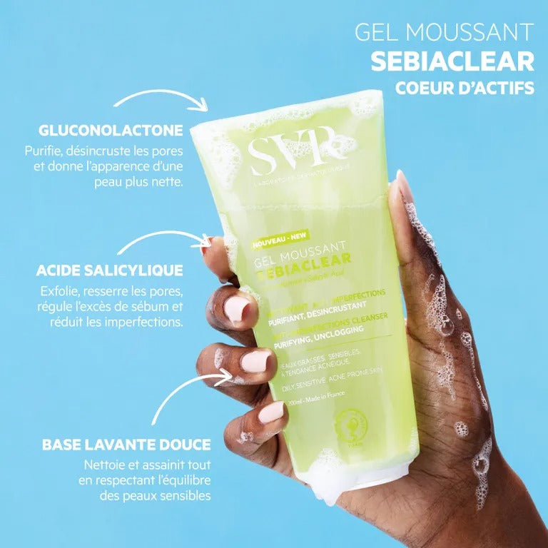 SVR Sebiaclear Gel moussant anti-imperfections 200 ml