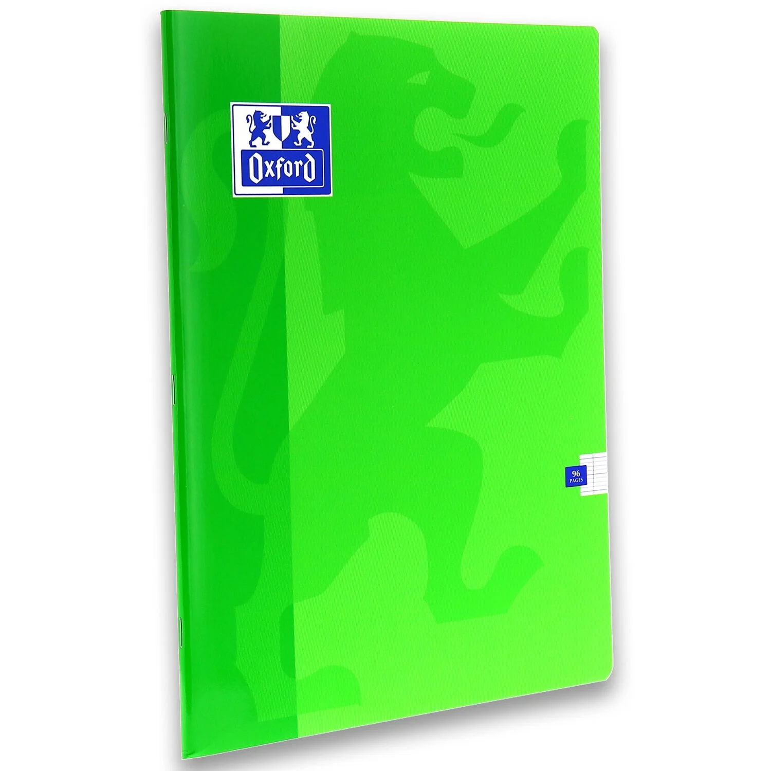 OXFORD Cahier Color Life 24x32cm Grands Carreaux Seyès 96 Pages Agrafées Couverture Carte Vert