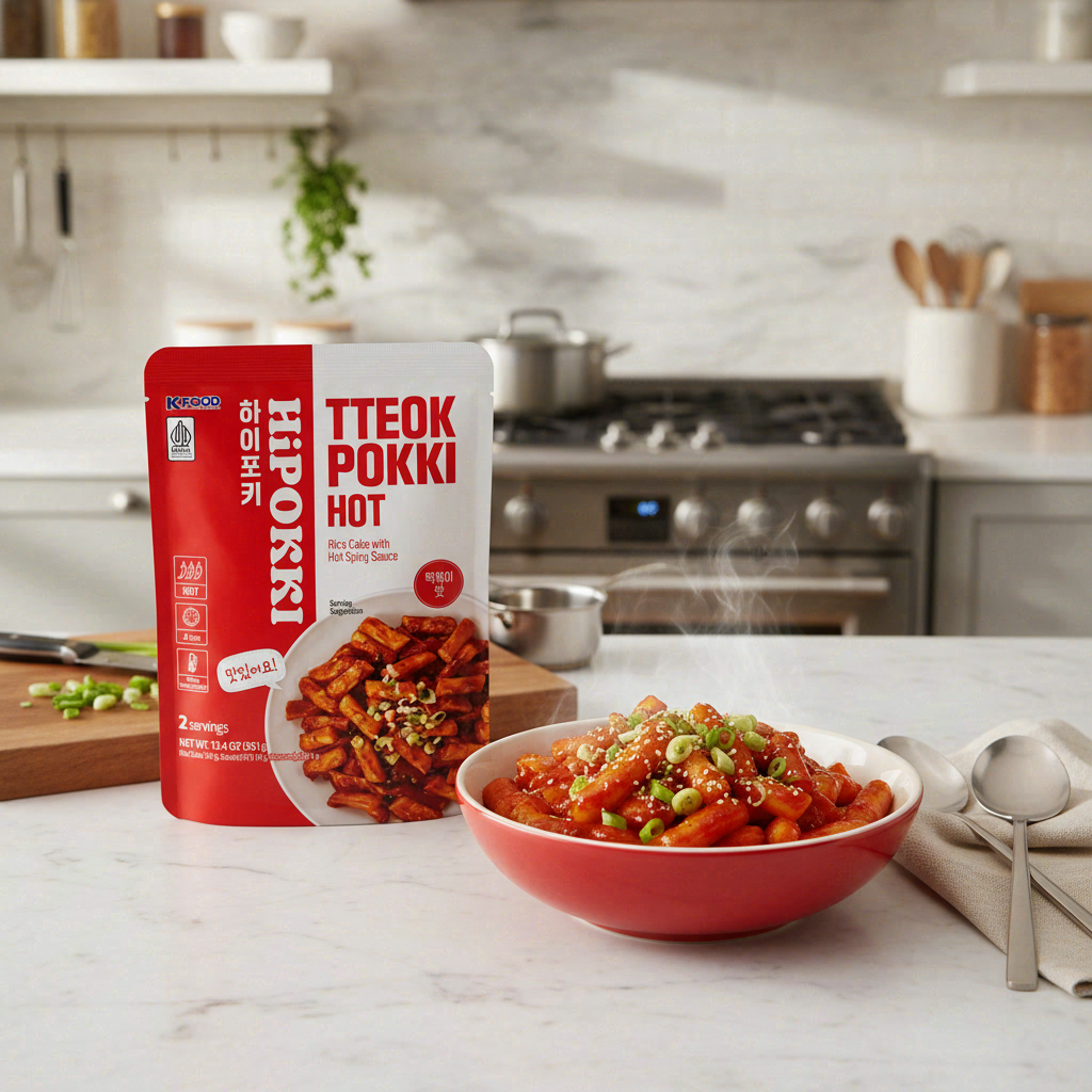 HYHS Hipokki Tteokbokki Sachet Saveur Épicée Halal 240 g