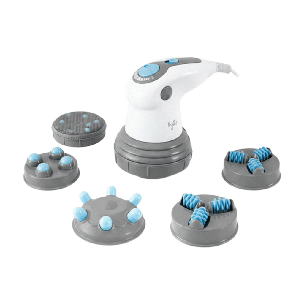 YOGHI Mass Body 150 - Masseur Multi-Usages à 4 Têtes Interchangeables avec Fonction Infrarouge