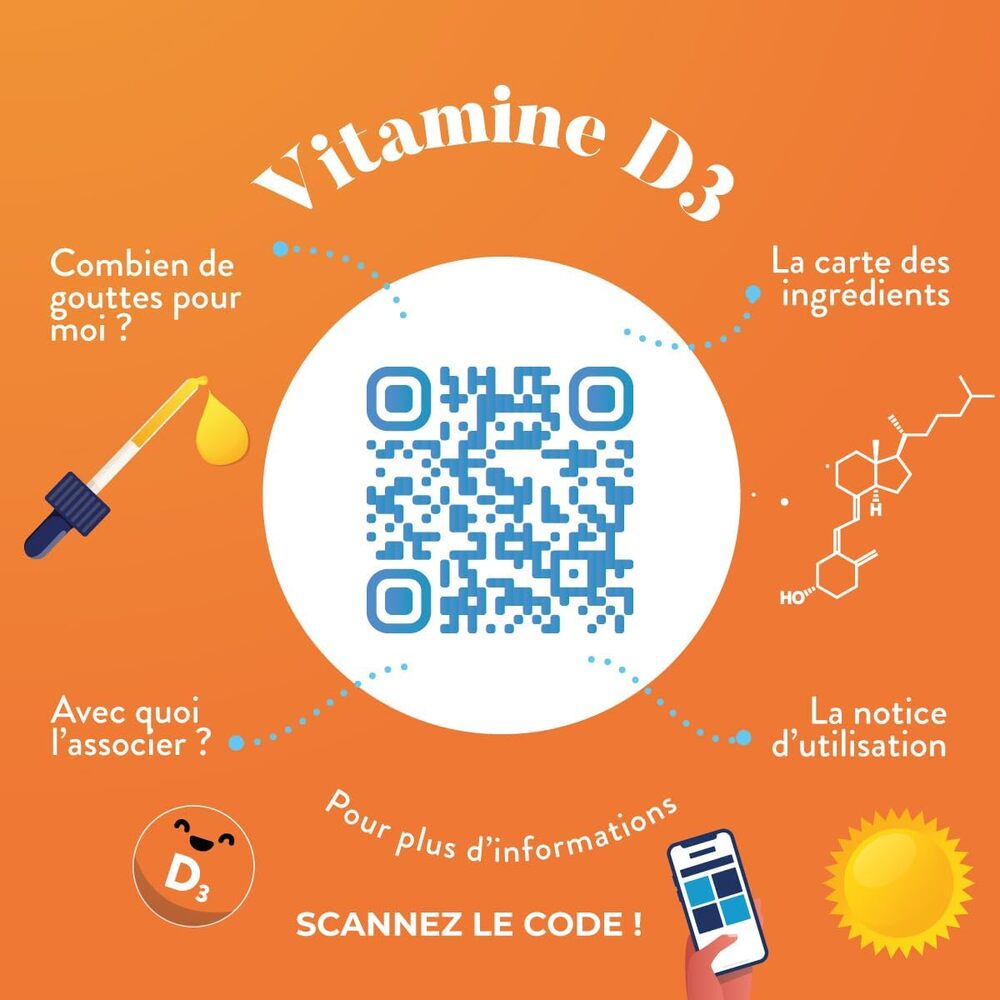 Nutri&Co Vitamine D3 issue de la lanoline - 15 ml