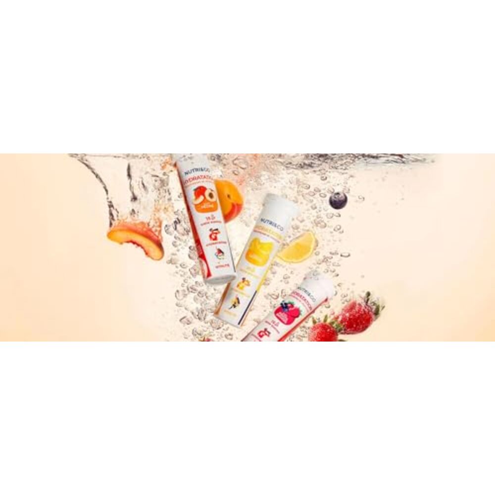 Nutri&Co Électrolytes - goût Fruits Rouges - 15 Comprimés Effervescents (Lot de 3)