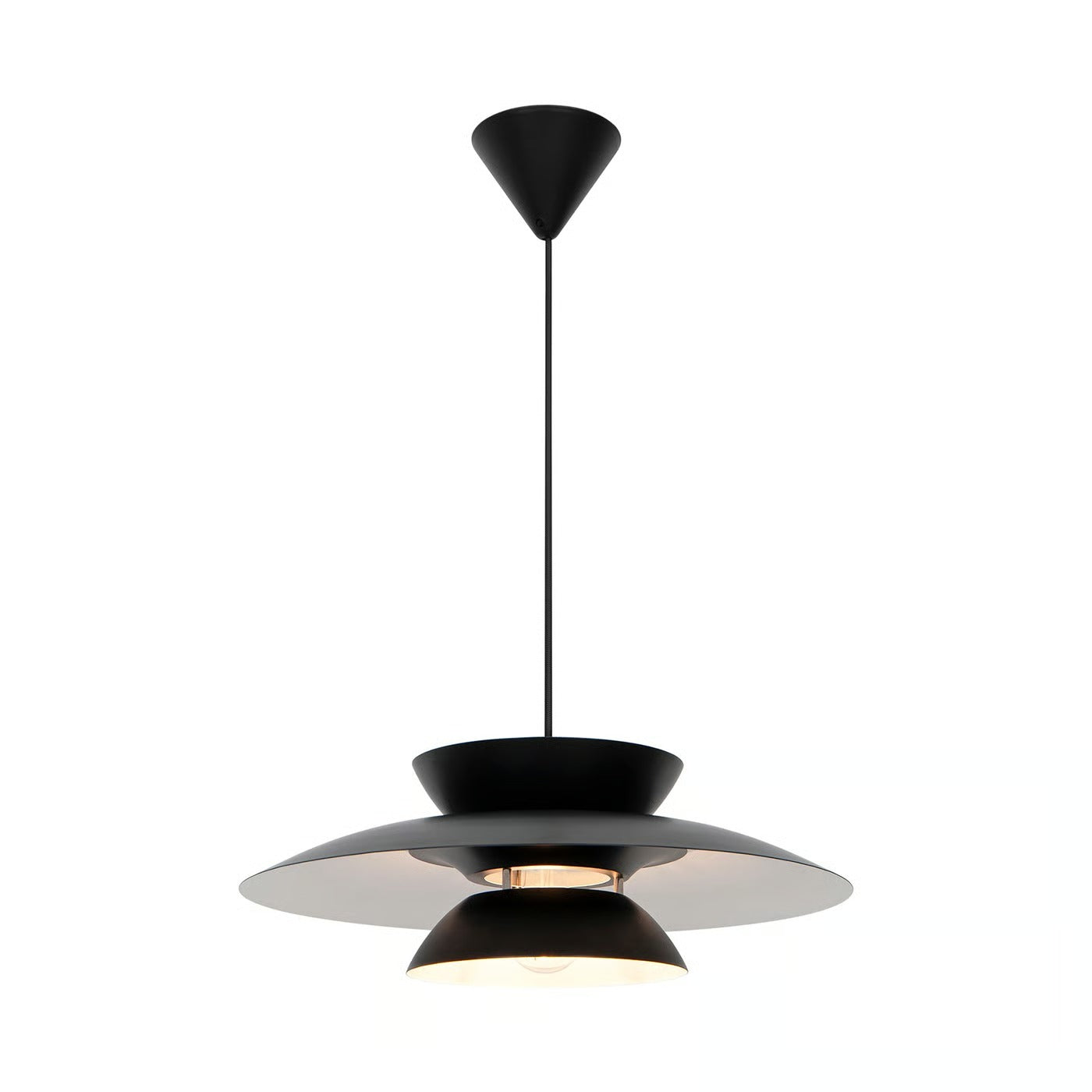 Suspension CARMEN 45 métal noir IP20 E27 - Nordlux, Intérieur
