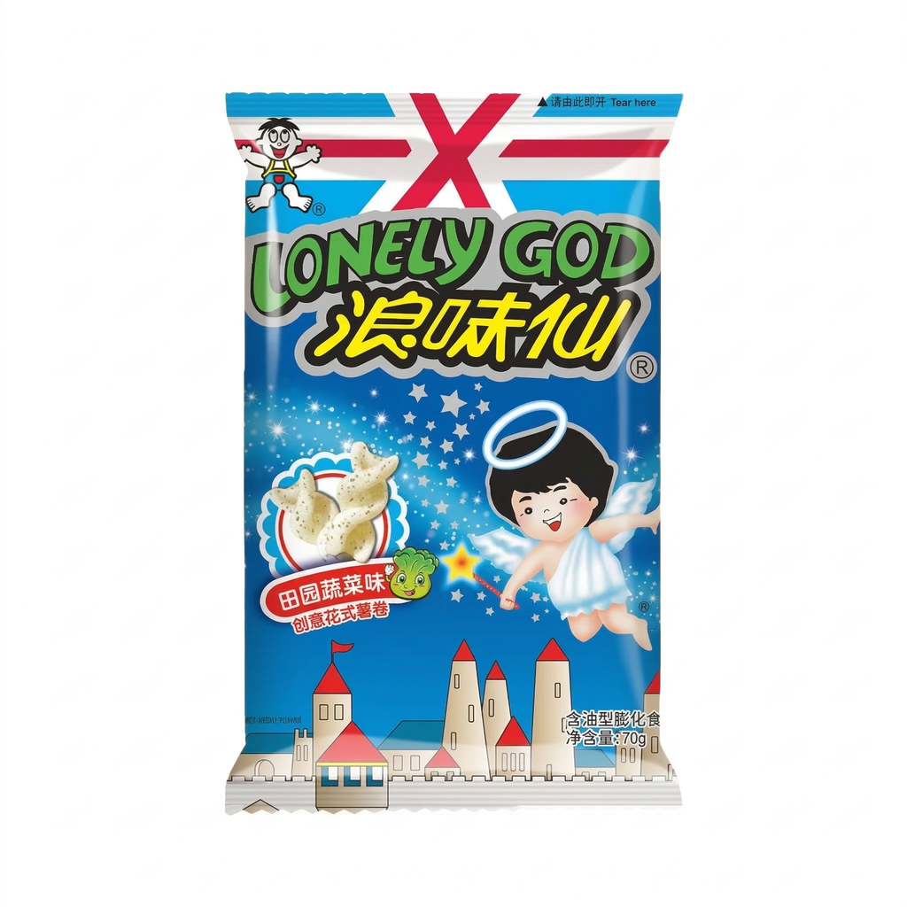 WANT WANT Chips de pommes de terre créatives en forme de fleur 42 g