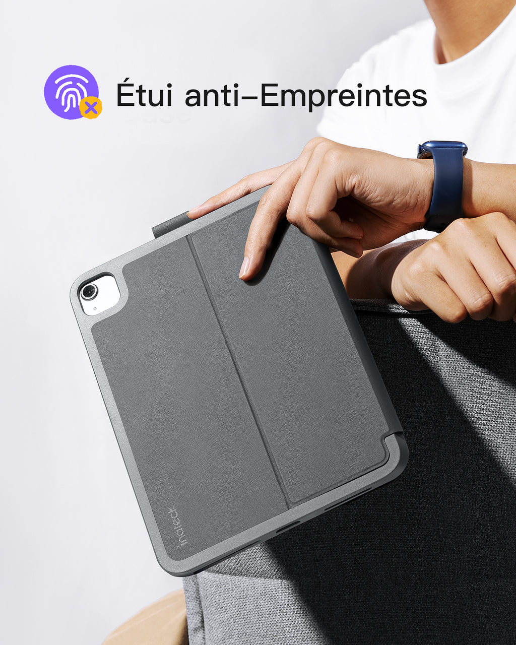 Inateck Étui Clavier iPad 10e/11e gén., Clavier Ultraléger avec Porte-Stylet pour iPad 11e (2025 11" A16)/10e (2022 10.9"), Air 11" M4/M3/M2 (2026/2025/2024), Air 5/4, Pro 11 4/3/2/1