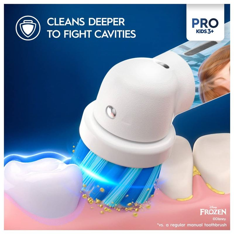 ORAL-B Pro Kids La reine des neiges Brosse à dents pour enfant - Blanc/rose