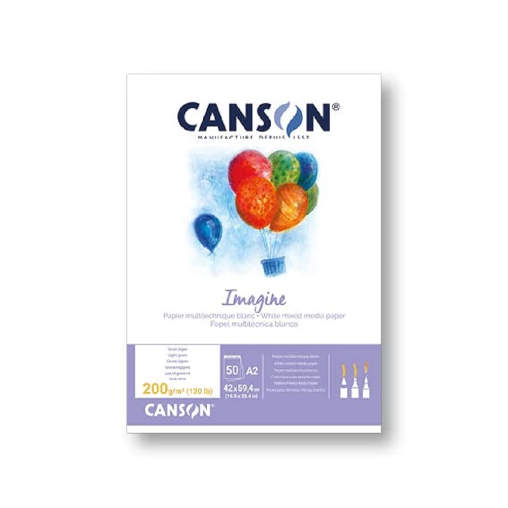 CANSON Papier multitechnique blanc - 50 feuilles
