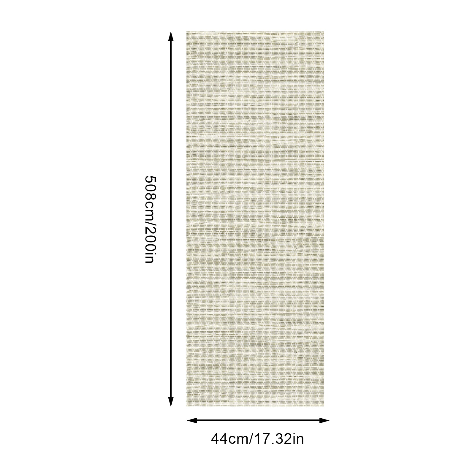 Murgall Papier peint autocollant motif paille tissée - Jaune - 44 x 508 cm - 1 rouleau