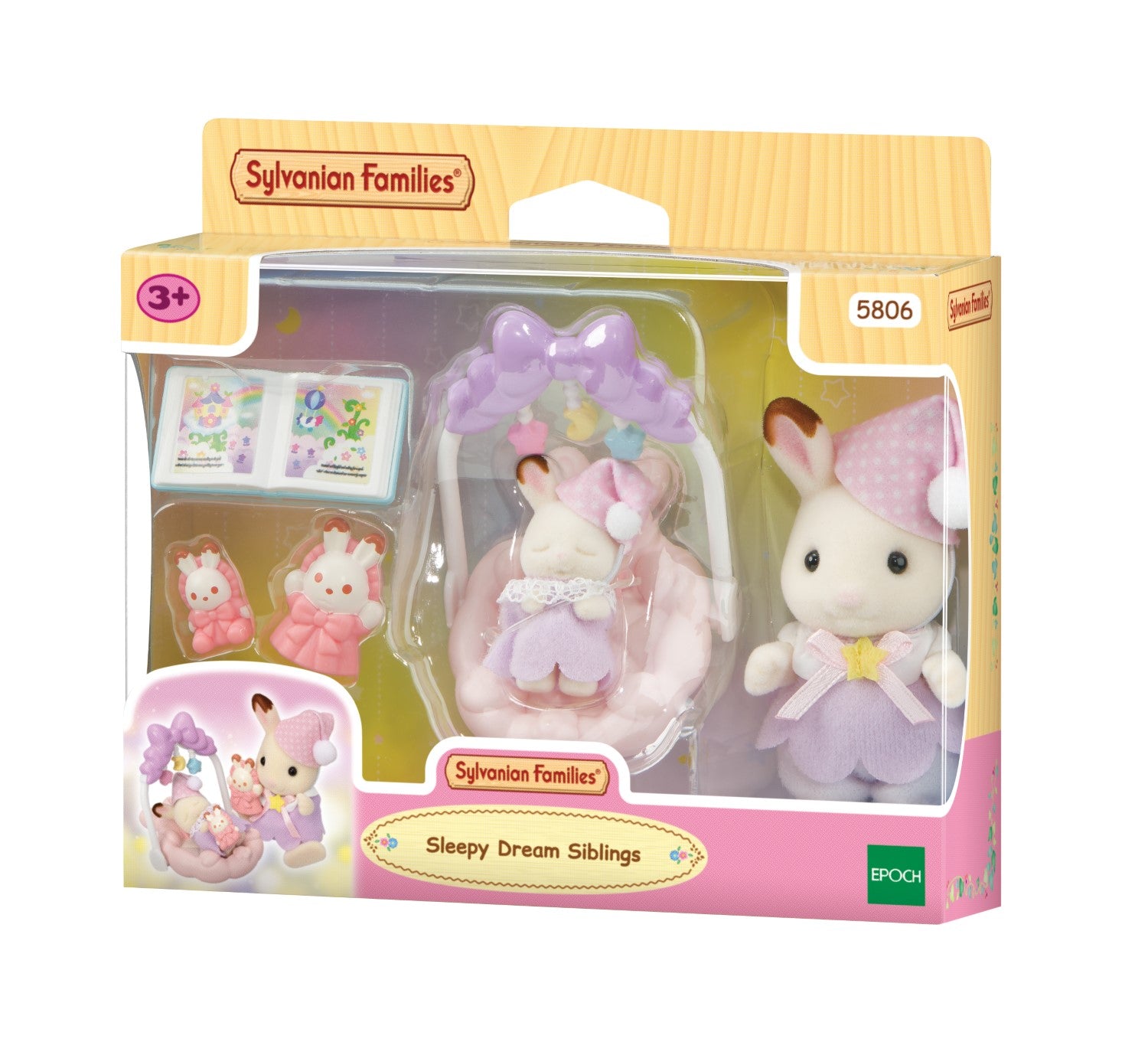 Sylvanian Families Coffret de Jeu Lapins en Chocolat Rêve Sucré