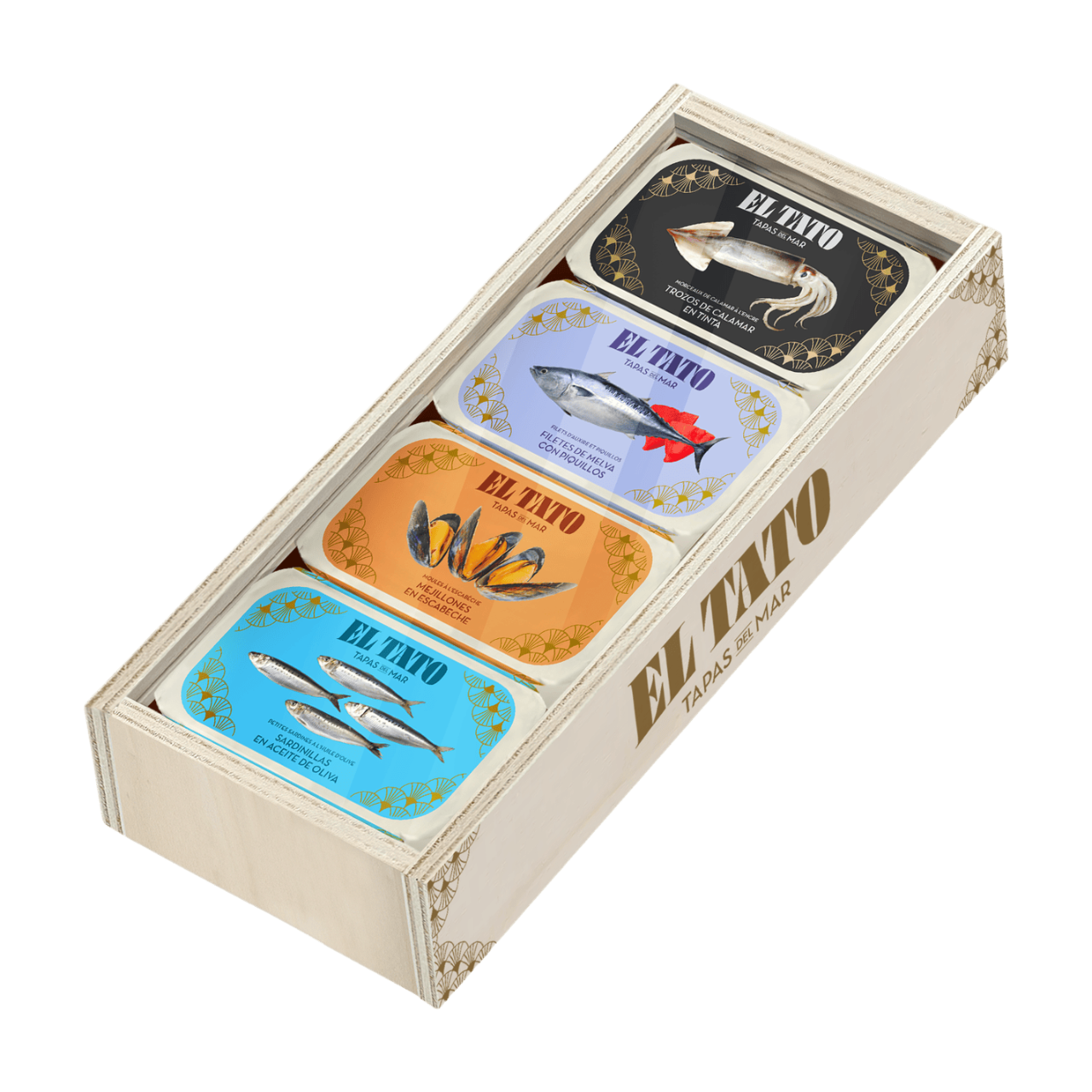 EL TATO Coffret de 4 tapas del mar - 451 / 314 g