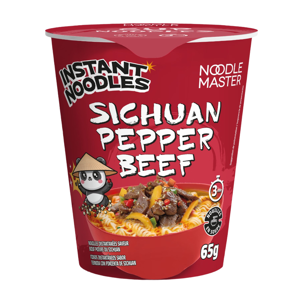 NOODLE MASTER Nouilles instantanées au poivre du Sichuan en coupe 65 g