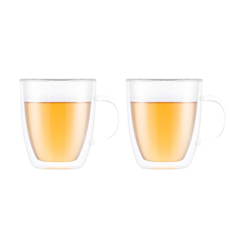 Bodum Bistro Lot de 2 tasses thermiques à double paroi avec poignée - 450 ml