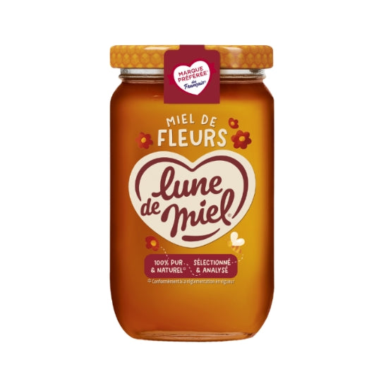 LUNE DE MIEL Miel de Fleurs Liquide 375g