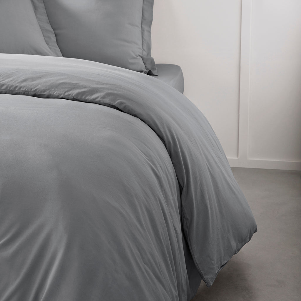 TODAY Essential Housse de couette en coton acier - 240 x 260 cm