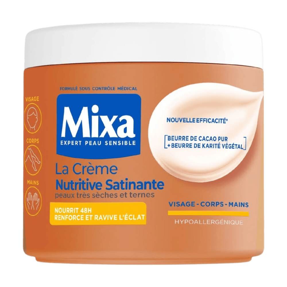 Mixa Crème Hydratante Anti-Mat Beurre de Cacao Karité 400 ml