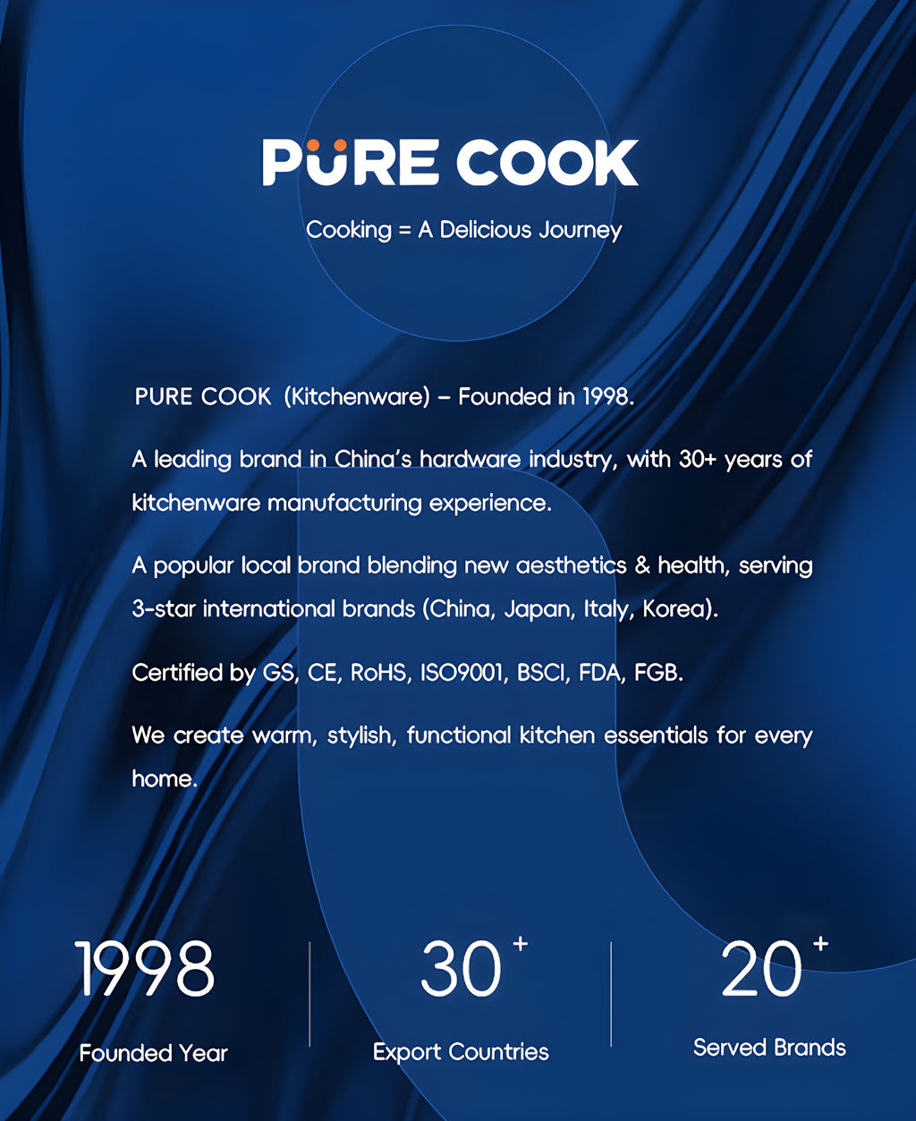 PURECOOK Wok antiadhésif - wok sans Téflon, antiadhésif en acier inoxydable, wok avec couvercle, moins de fumée - Essentiels de la cuisine, cuisson, friture