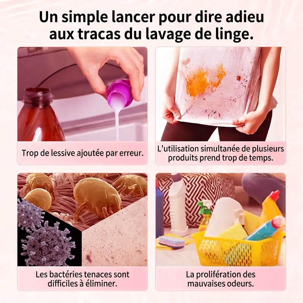 ochama Capsules De Lavage Parfumées, 40 Capsules (10G Par Capsule), Parfum De Tulipe, Parfum Longue Durée, Nettoyage Profond Des Textiles