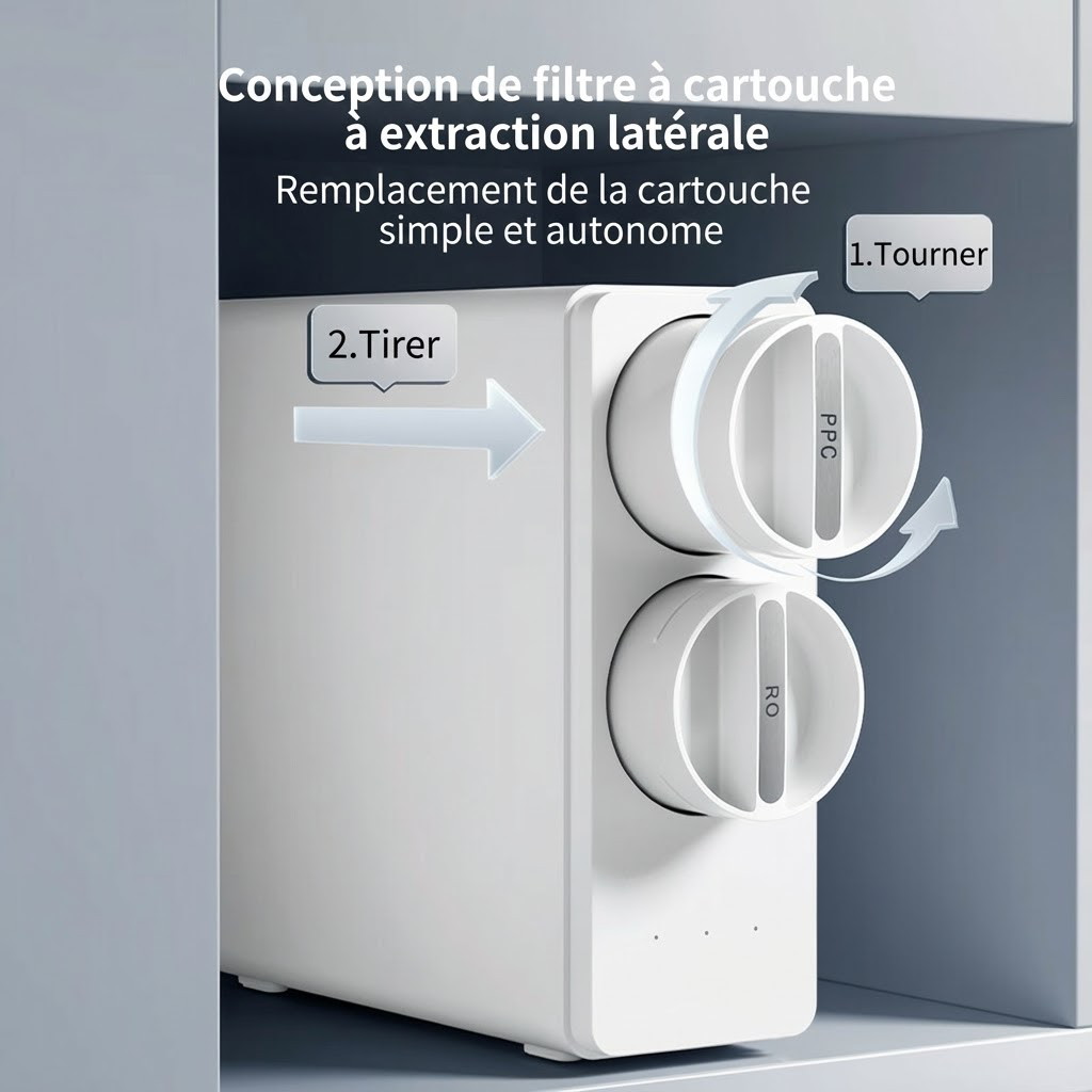 Ochama Distributeur d'eau domestique avec purificateur - 500 g - filtre à eau potable directe - haute performance