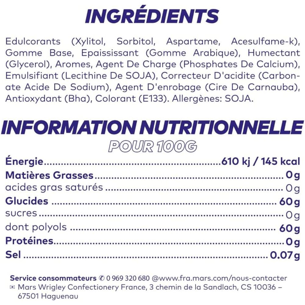 Freedent Gomme à mâcher blanchissante à la menthe, 5 pièces