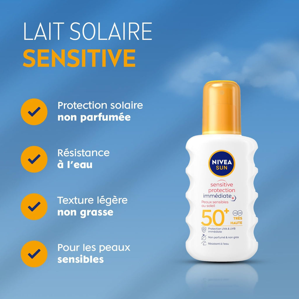 NIVEA SUN Sensitive Spray Solaire SPF50+ - 200 ml
