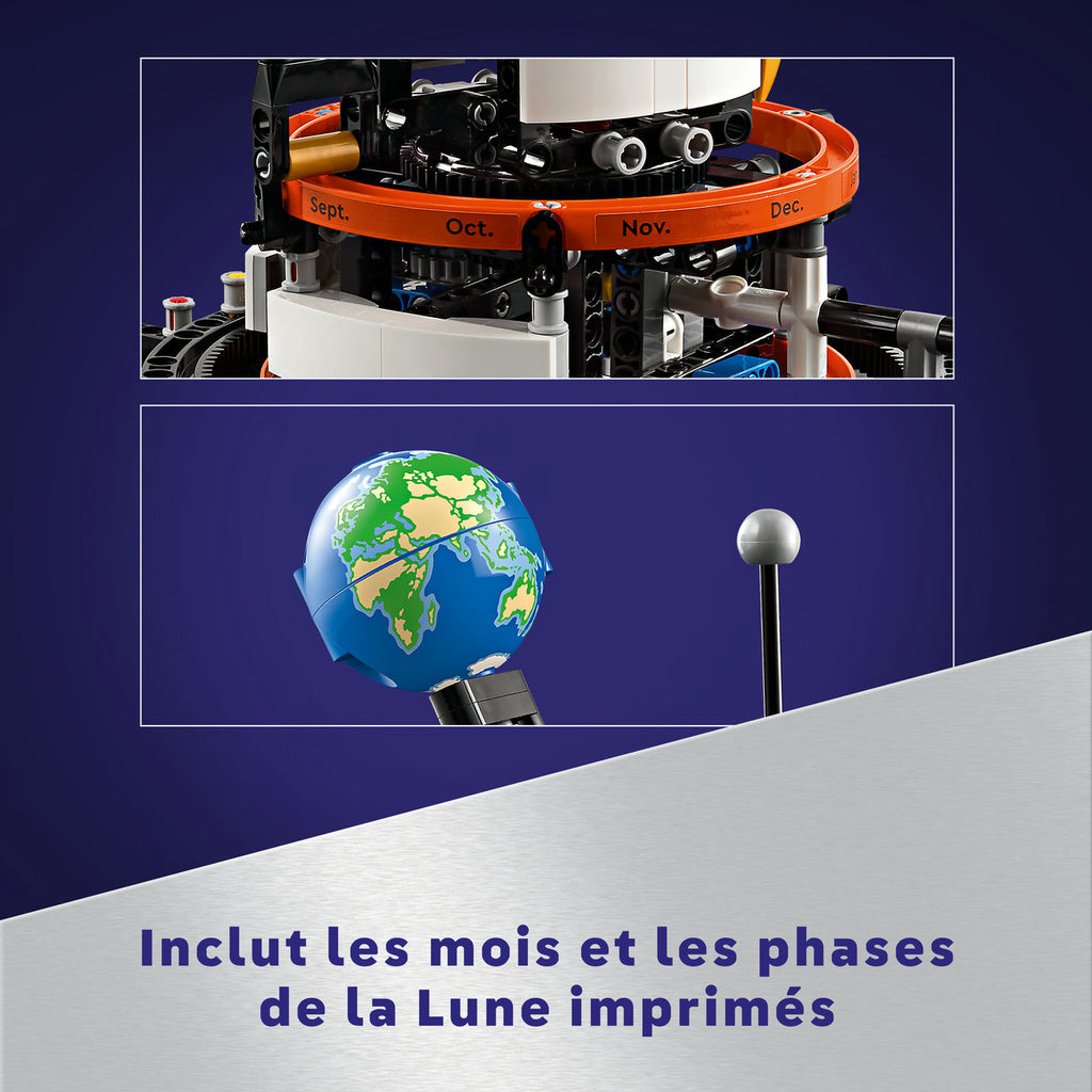 LEGO Technic 42179 La planète Terre et la Lune en orbite