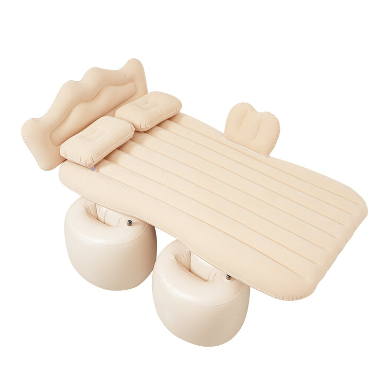 Matelas gonflable de voiture blanc, lit portable pour sieste en voiture, 133*76cm, pièce unique